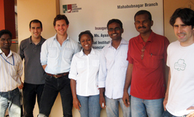 Group of students in India