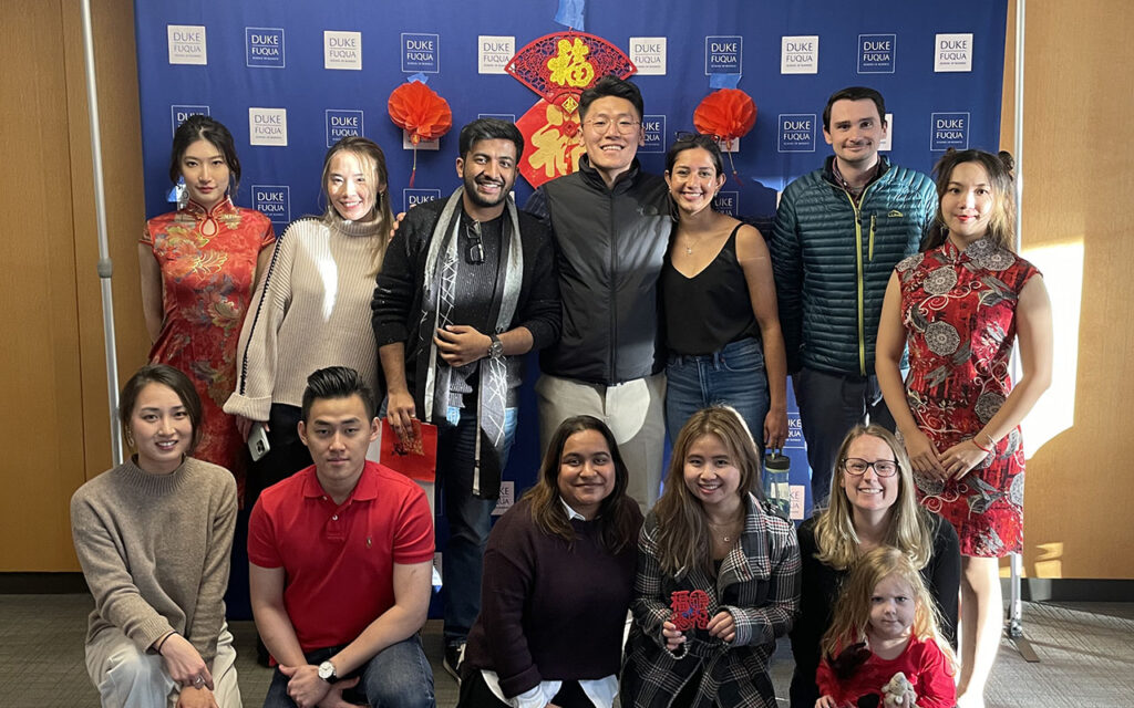 Gary Cui, volunteers, MMS fellows, and MMS leaders pose for photo at Chinese New Year event