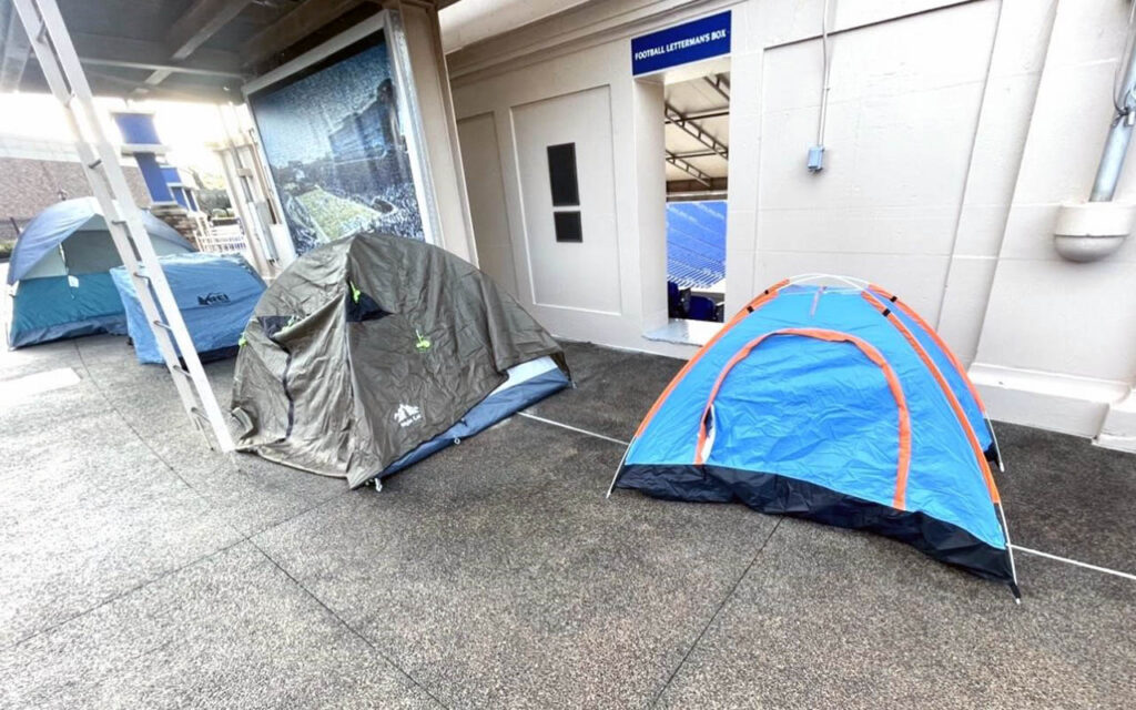 A couple of tents