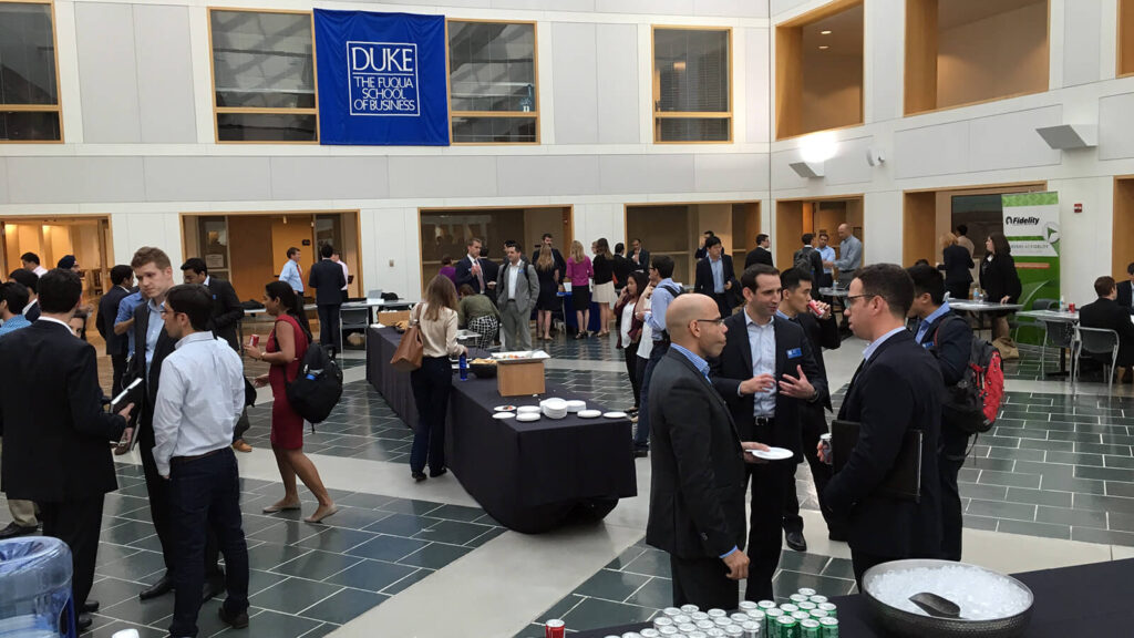 Our MBA network shares tips on how to make the most out of networking events like this one in the Fox Center