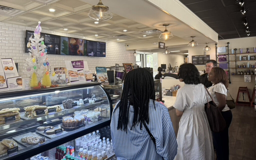 Duke Daytime MBA students in a PJ's Coffee Store
