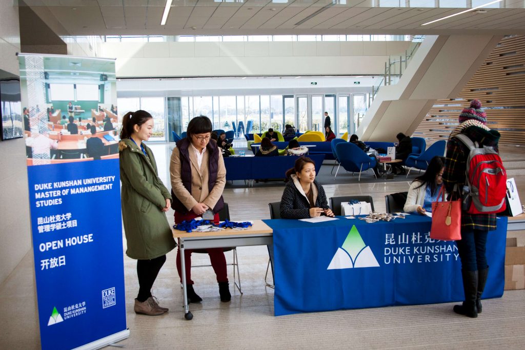 Master of Management Studies Duke Kunshan University Admissions open house