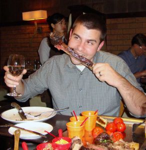 GEMBA student dining at a Shanghai restaurant