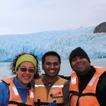 Students at Glacier Grey in Patagonia