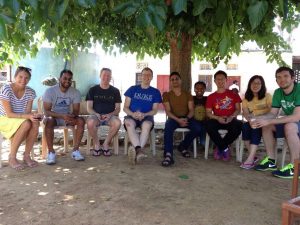 Duke Fuqua Cross Continent MBA students on a farm in Jaipur, India