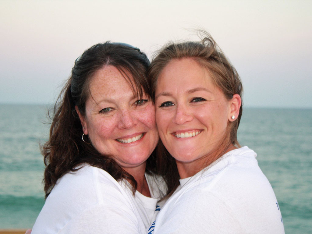 Jessica Meidinger, a graduate of the Weekend Executive MBA Class of 2025 at Duke University’s Fuqua School of Business, and her mother